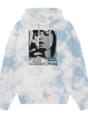 TAYLOR SWIFT • MIDNIGHTS BLUE TIE DYE HOODIE (S)